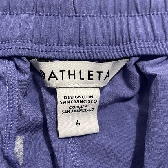 Women’s Athleta Arrival Travel Pants Dark Adonis Blue Periwinkle Purple Size 6 - Picture 10 of 10